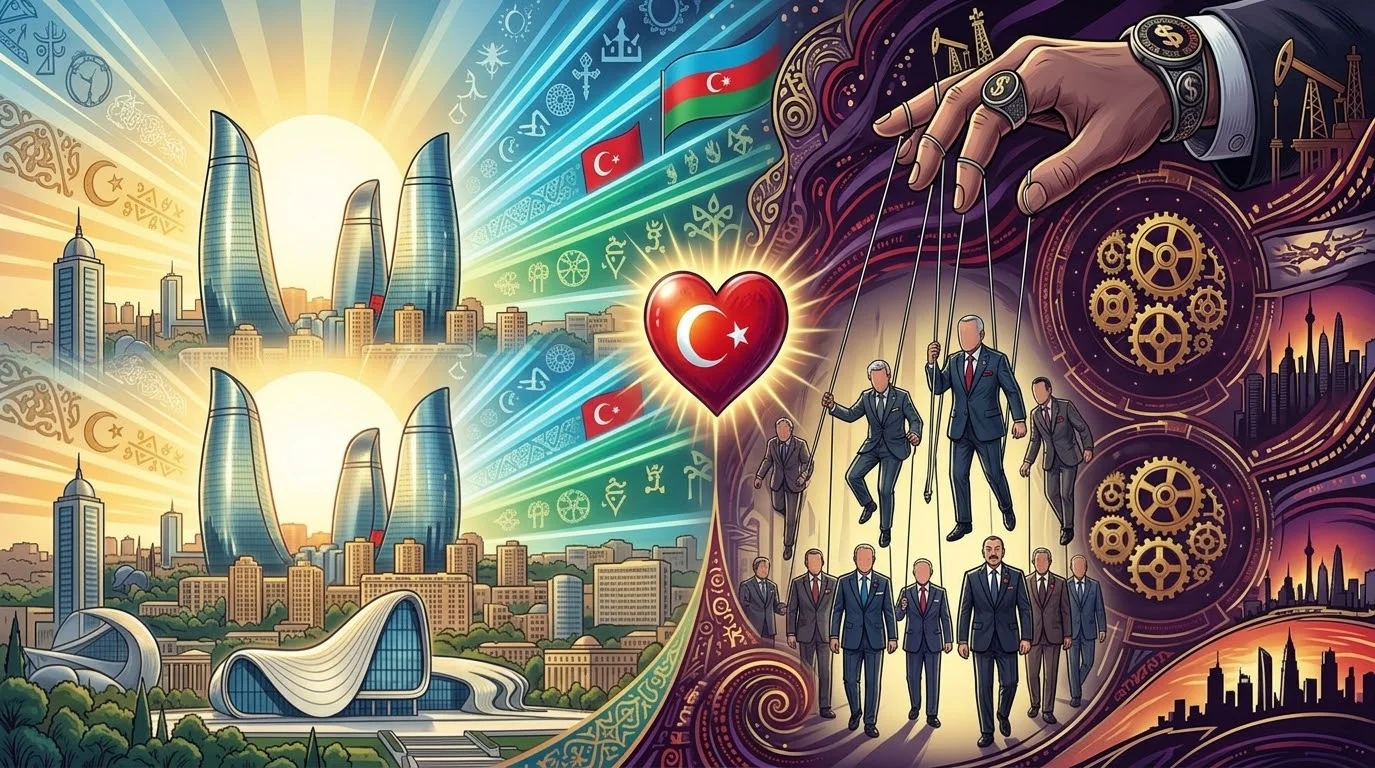 TÜRK’ÜN DİRİLİŞİNE KÜRESEL KUMPAS
 BAKÜ’DEKİ BAŞÖRTÜSÜ YASAĞI KİMİN SENARYOSU? kapak görseli