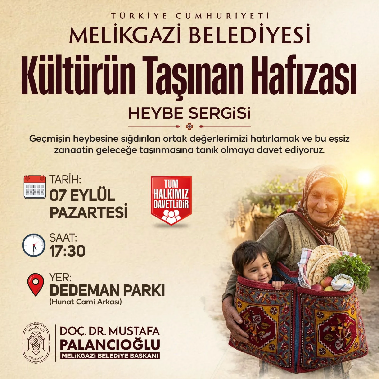 Heybe Sergisi Sanat Melikgazi’de kapılarını açıyor