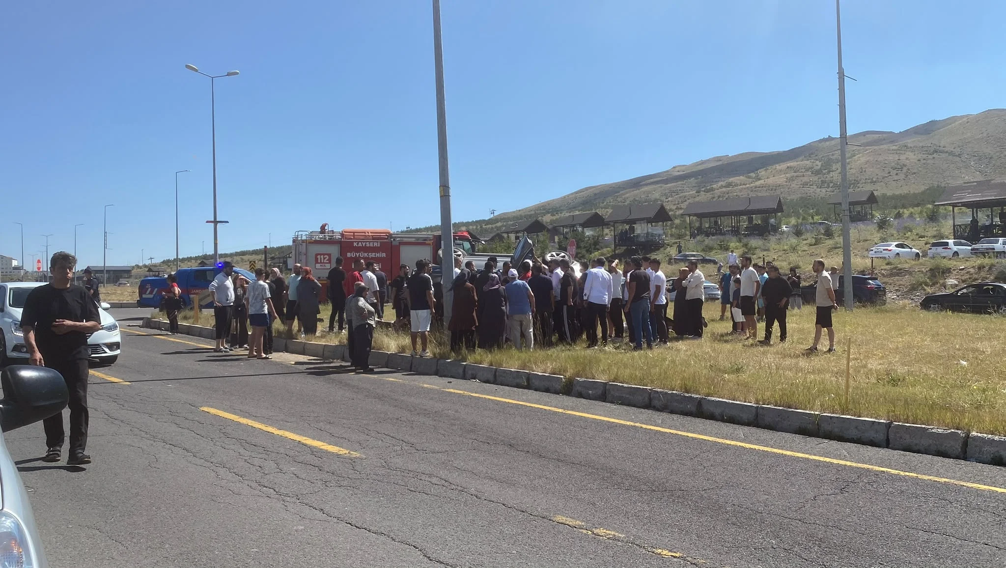 Kayseri’de iki otomobil çarpıştı: 1 yaralı