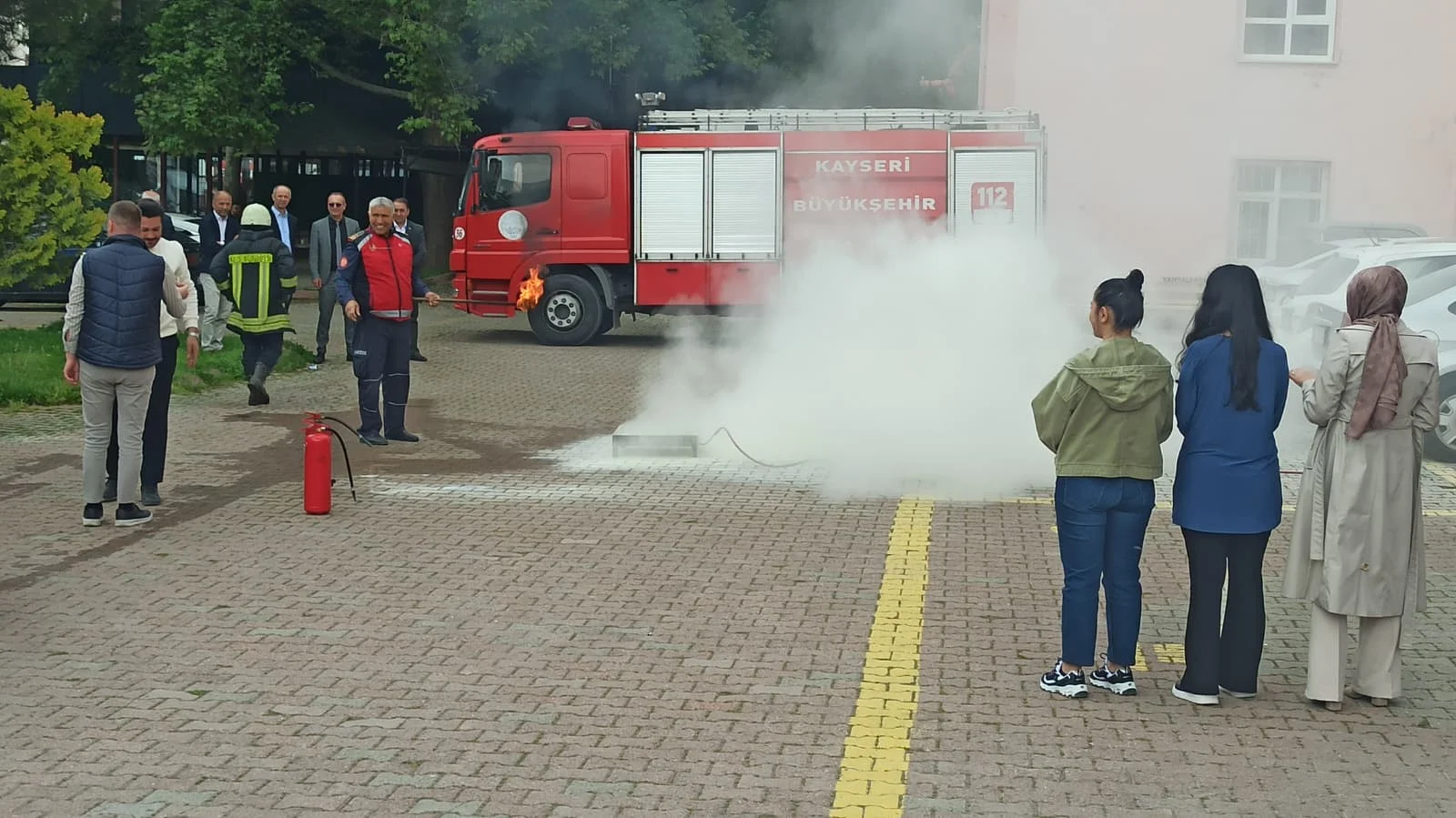 Yahyalı’da Yangın Tatbikatı
