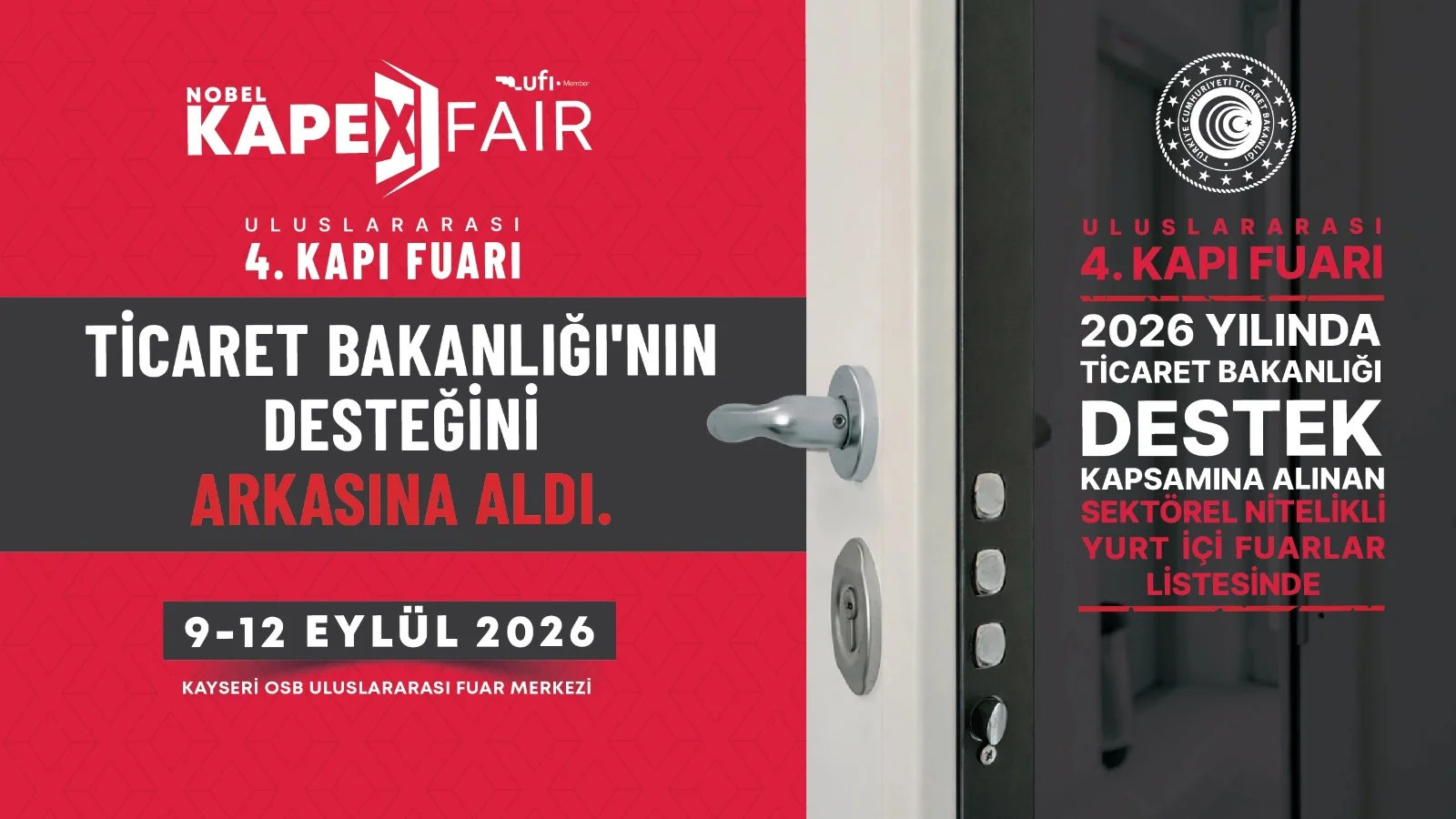 KAPEX 2026 Kayseri’de kapı sektörünü buluşturacak