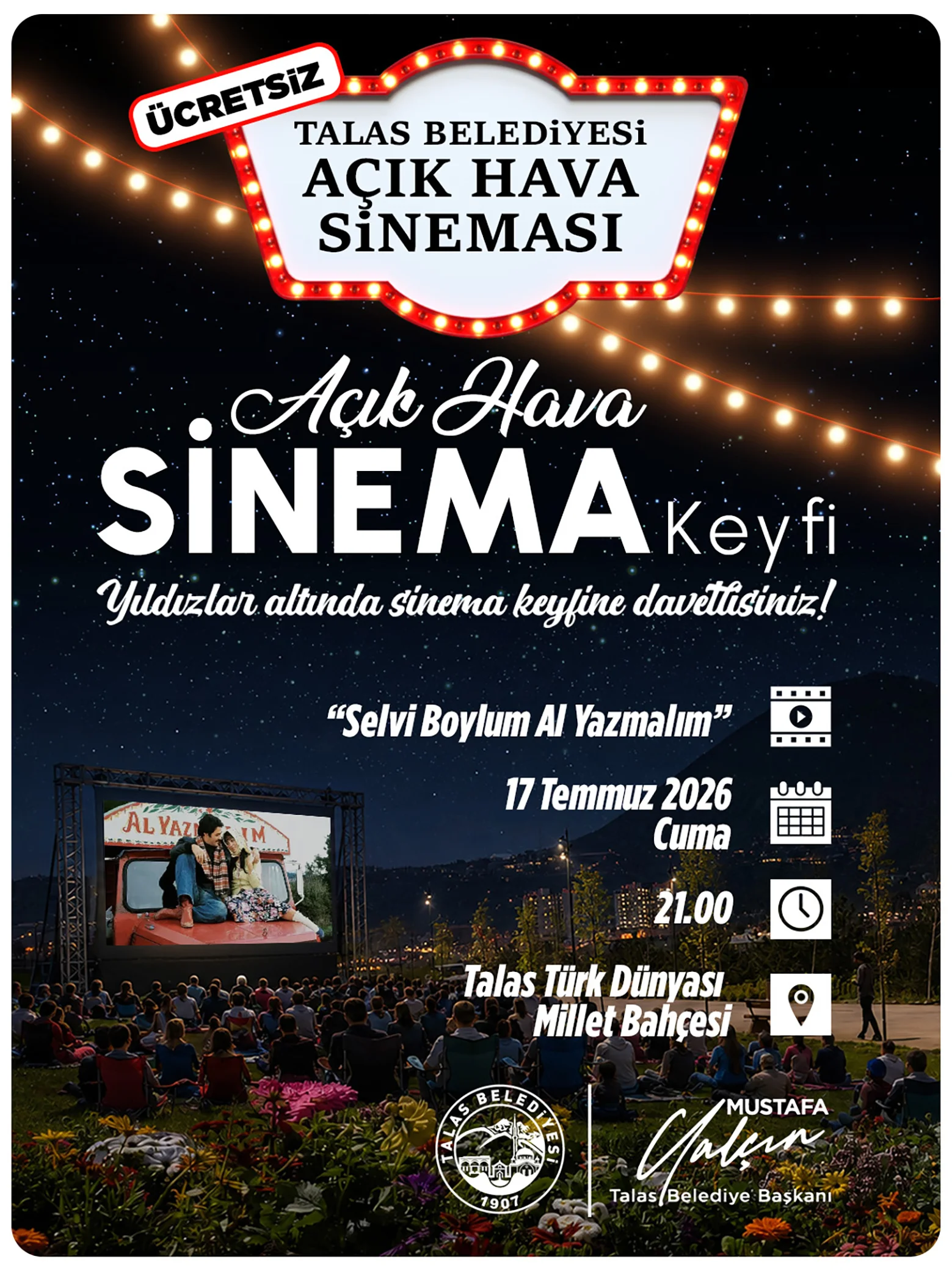 TALAS’TA YAZ AKŞAMLARINI RENKLENDİRECEK ETKİNLİK galeri görseli