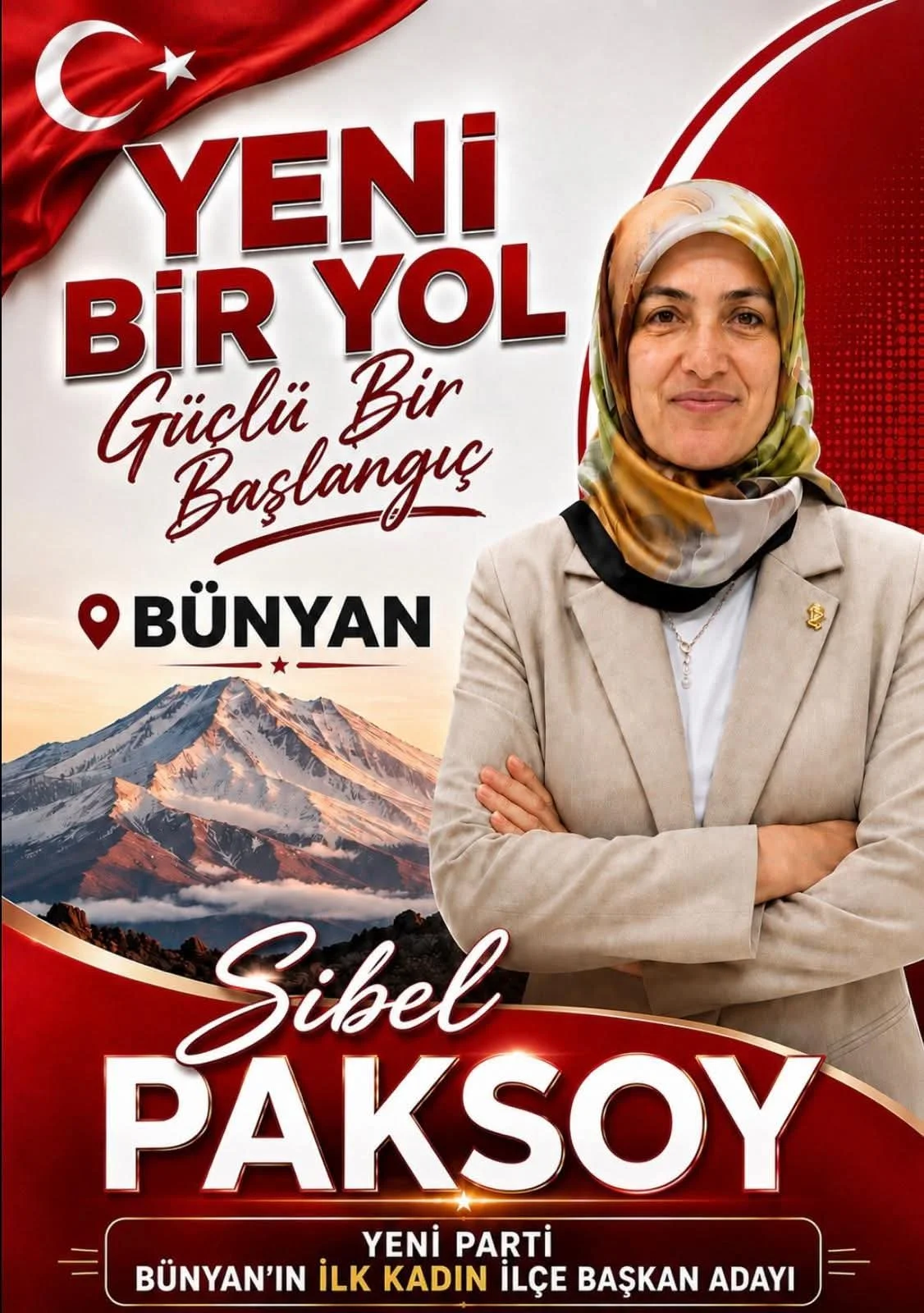 Sibel Paksoy, Yeni Parti Bünyan İlçe Başkanlığına adaylığını açıkladı